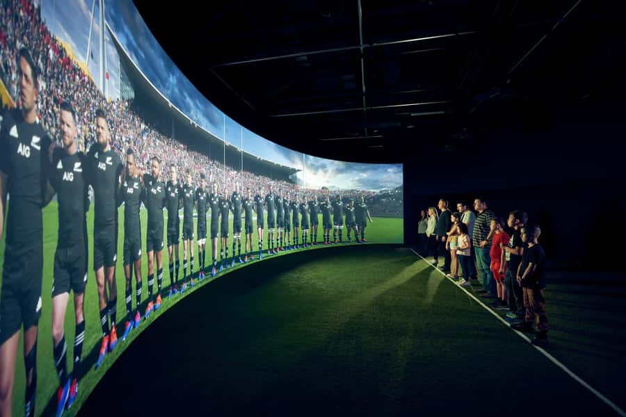 Auckland: All Blacks Experience Guided Cultural Tour - The replica changing room and interactive rugby zone