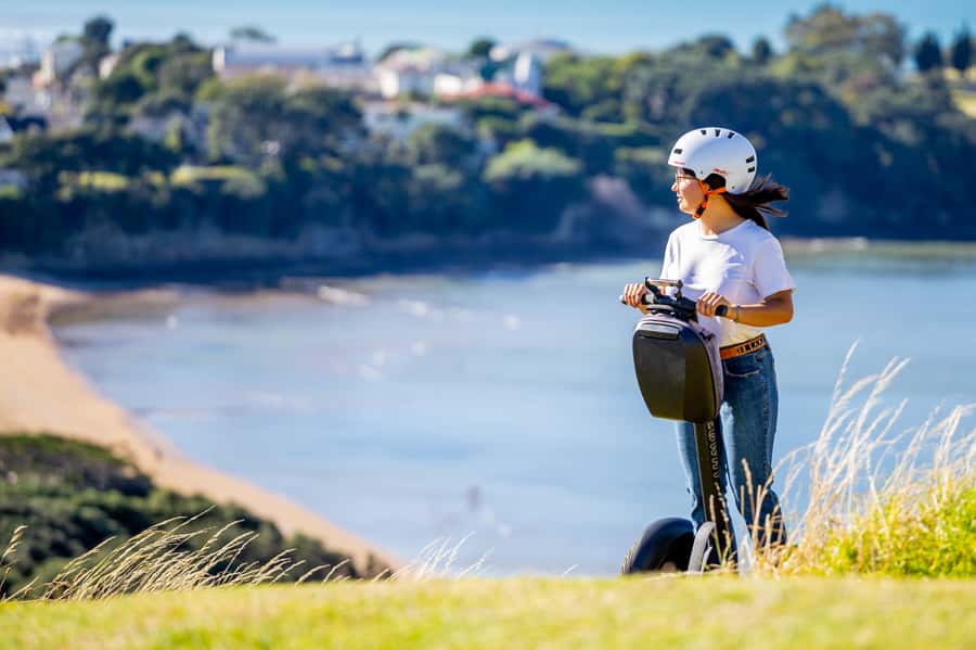 Auckland: Devonport Village Segway Tour - Training on Victoria Wharf: how you go from wobbly to smooth