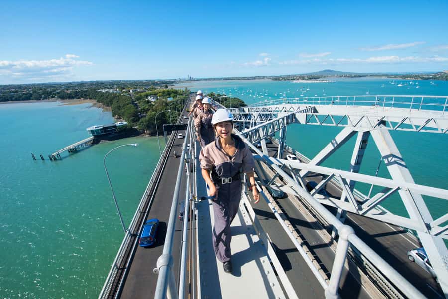 Auckland Harbor Bridge: Bridge Climb - Waitematā Harbour views and the Auckland skyline from the summit