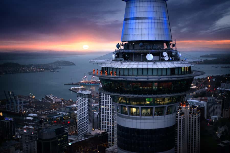 Auckland: Sky Tower SkyWalk - 192m High Edge Walk - 360° views you’ll actually understand while you’re up there