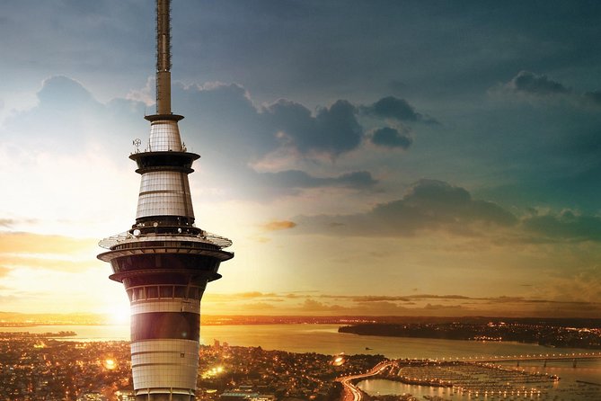 Discover Auckland City Tour: The City of Sails - The waterfront and Auckland Harbour Bridge: city views from the road