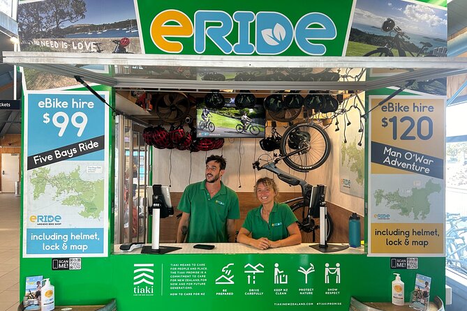 eRide Waiheke 5 bays ride - Pickup and timing: getting started without losing your day