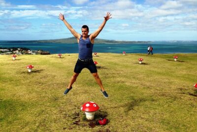 Guided Segway Tour to the summit of Mt Victoria in Devonport Auckland - The set-up: Segway practice, helmets, and Pauline’s teaching style