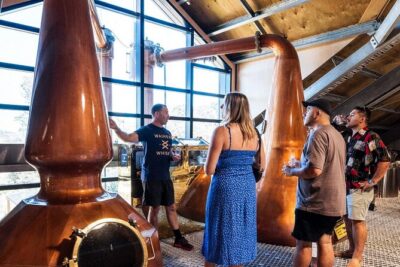 Heke Brewery and Distillery Tour in Waiheke Island with samples - What the guide covers: milling, mashing, fermenting, distilling, aging