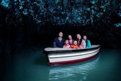 Private Tour: Hobbiton & Waitomo Glowworm Cave Experience - Morning pickup, Bombay Hills views, and a Robert Harris break