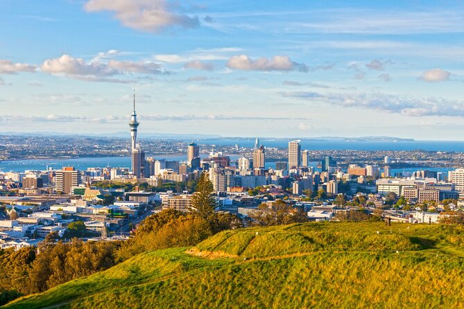 Sheep Shearing and Auckland City Highlights Tour with Lunch - Mission Bay and Mount Eden: Coastal Views and Volcanic Drama
