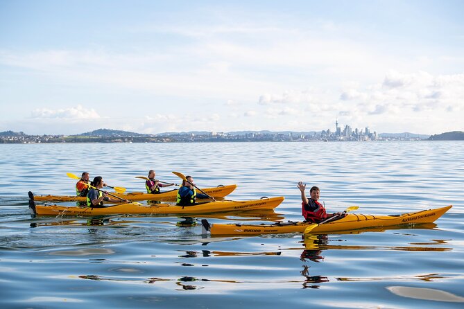 Sunset kayak tour to Rangitoto Island - BBQ dinner on the island: fuel for the hike