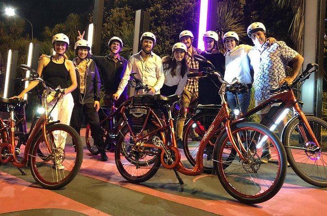The City Lights: a unique electric bike tour of Auckland by night! - Wynyard Quarter, Silo Park, and the Harbour Bridge lights
