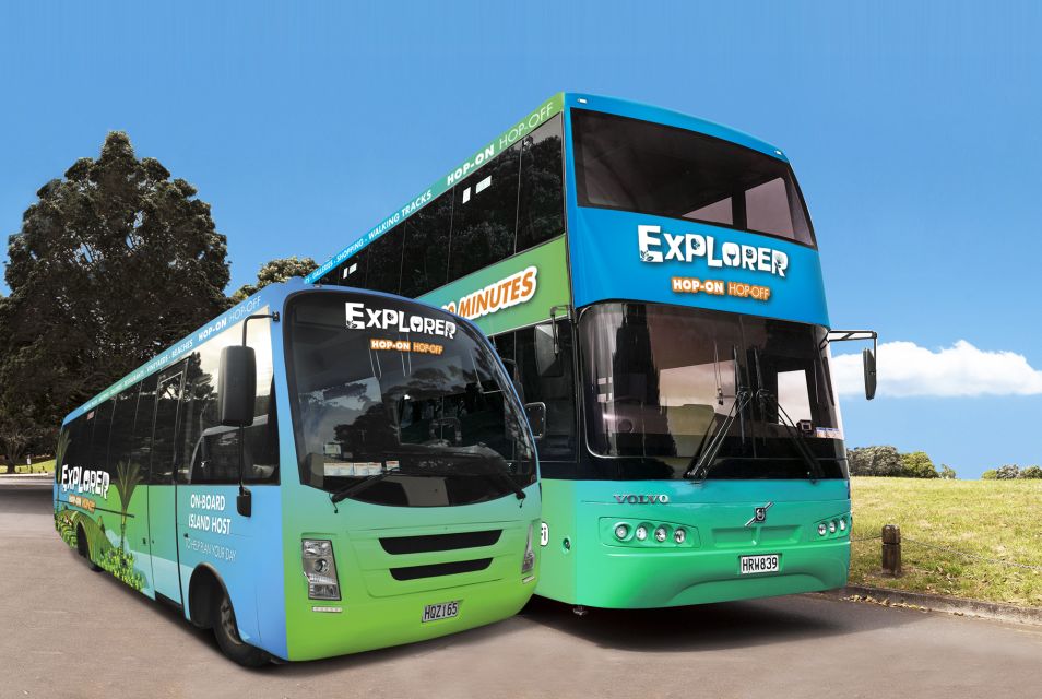 Waiheke Island: Ferry & Hop-On Hop-Off Explorer Bus Tickets - Guides, drivers, and comfort: why your bus experience may vary