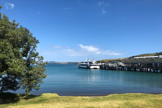 Waiheke Island Half Day Scenic Wine and Lunch - Stop one: Mudbrick Cellar Door for harbor views and a 45-minute tasting