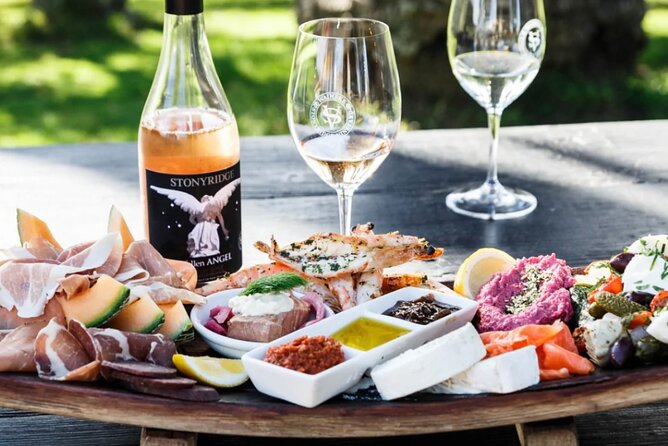 Waiheke Island: Taste&Graze Whisky Cellar Tour, Food, Olive Oil - Batch Winery lunch: glass of wine and a real food reset