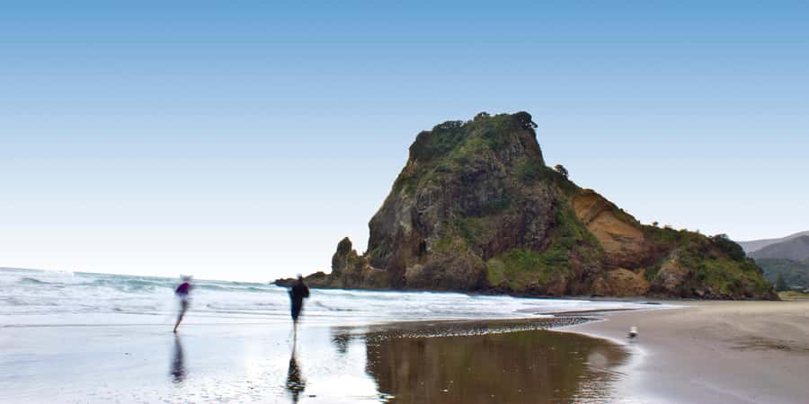 Waitakere Ranges Wilderness Experience Tour from Auckland - Piha Beach and Its Soft Black Sand: The Main Event for Most People